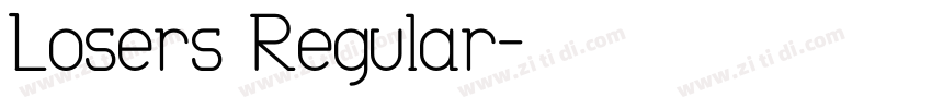 Losers Regular字体转换